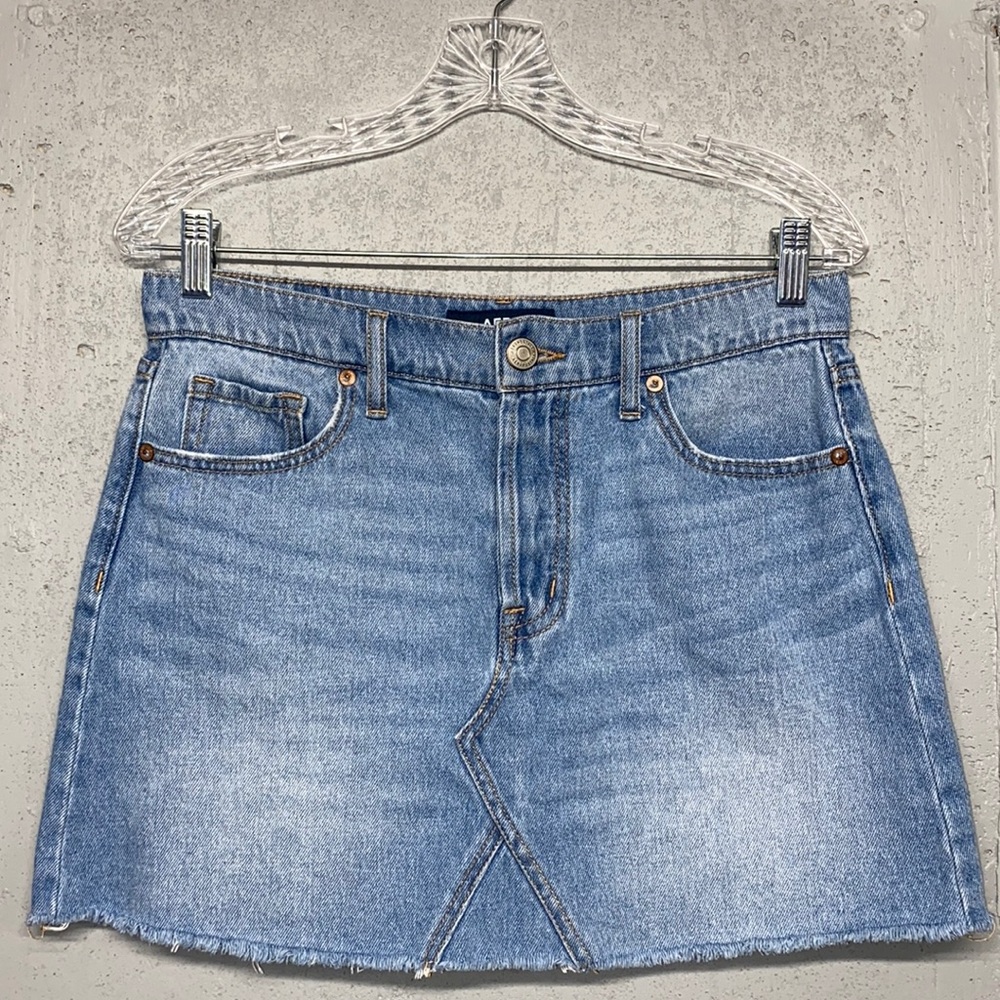 Aero High Rise Denim Skirt Size 8